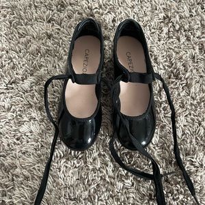 capezio size toddler size 9 black tap shoes